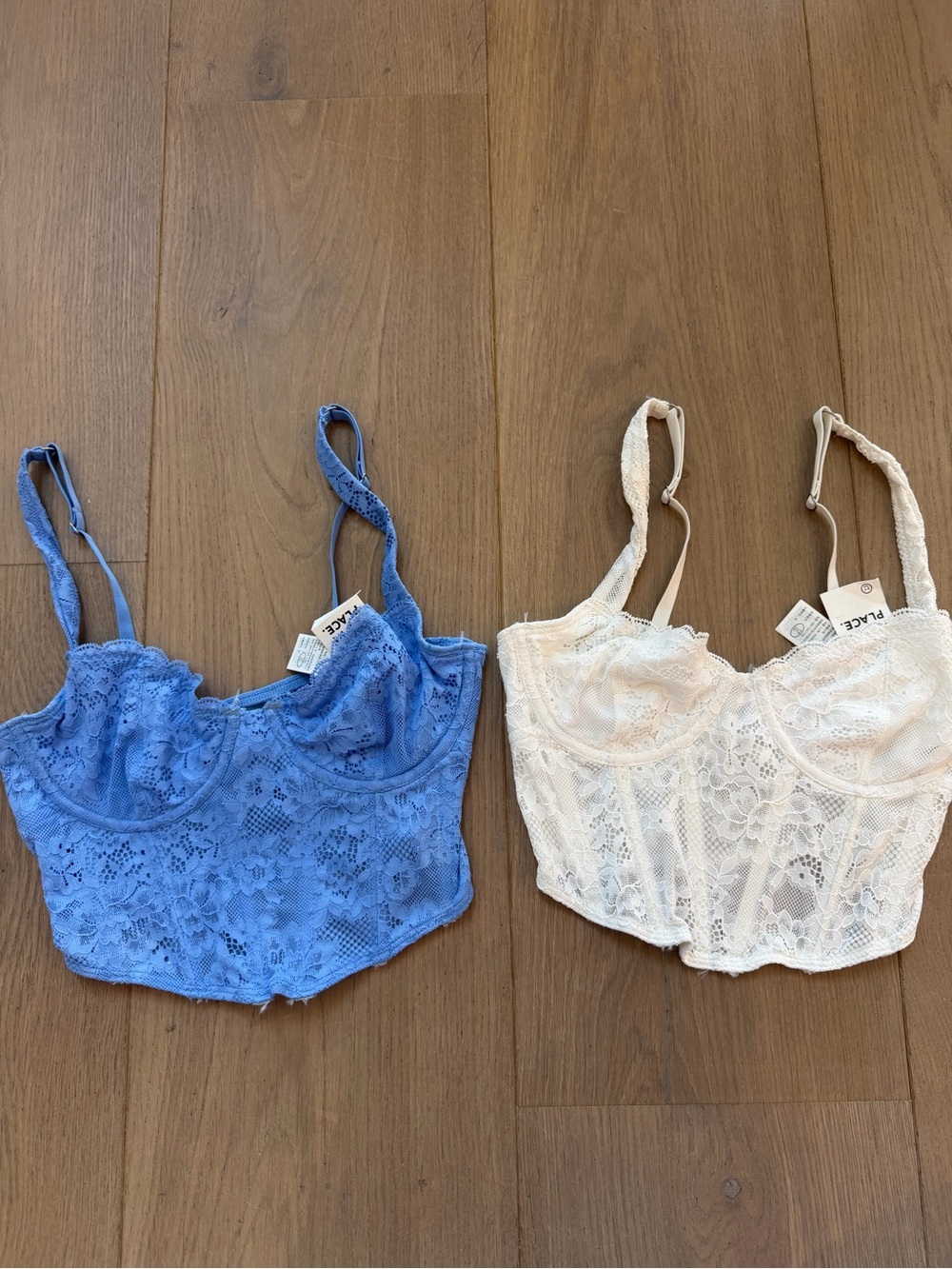 2 new gilly hicks corset tops size xs